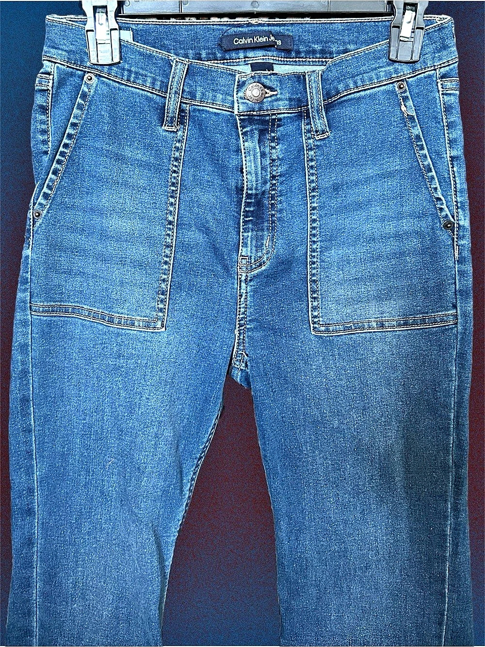 Calvin Klein Jeans Straight Leg Jeans in Blue Like New